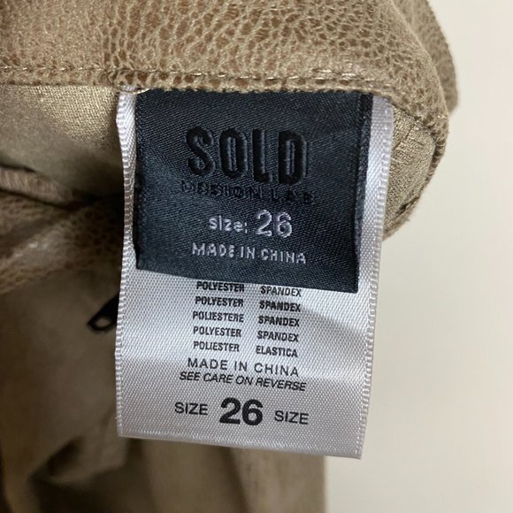 Design Lab Brown Skinny Faux Leather Pants - Picture 11 of 12